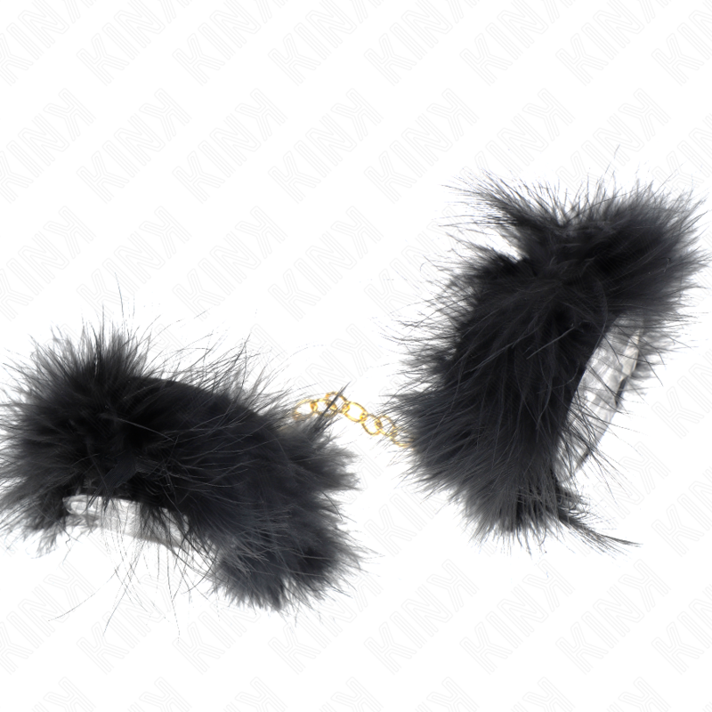 KINK WRIST RESTRAINT Manchettes Plume Chaîne Or Modèle 0 — vue arrière