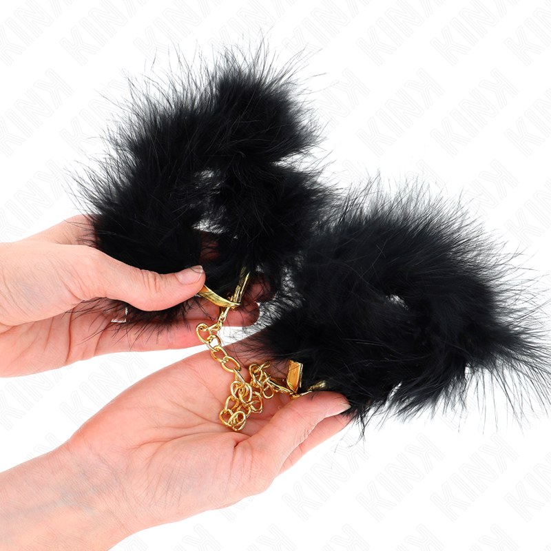 KINK WRIST RESTRAINT Manchettes Plume Chaîne Or Modèle 0 — vue alternative