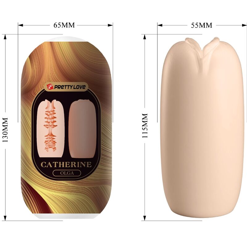 PRETTY LOVE FLIRTATION MASTURBATEUR MASCULIN OLGA FLESH — accessoires inclus