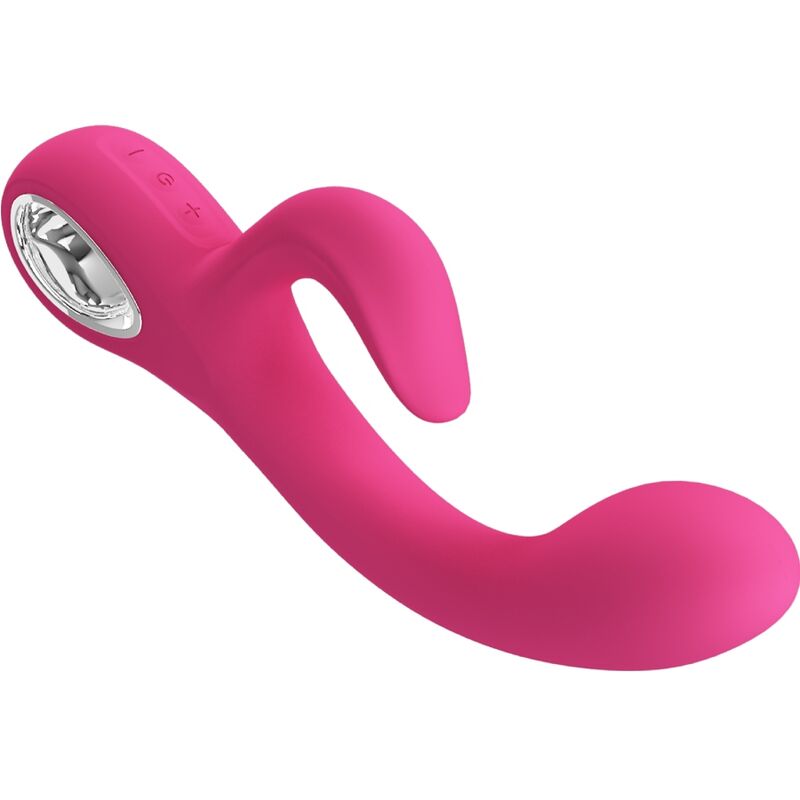 PRETTY LOVE FLIRTATION Vibrateur Fritz Rabbit 12 Vibrations Rose — accessoires inclus