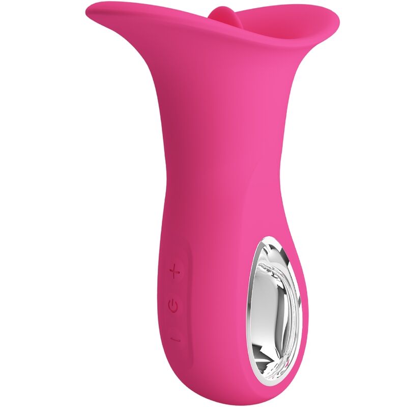 PRETTY LOVE FLIRTATION Clyde Vibrateur Oral Langue Vibrante 12 Vibrations Rose — vue alternative
