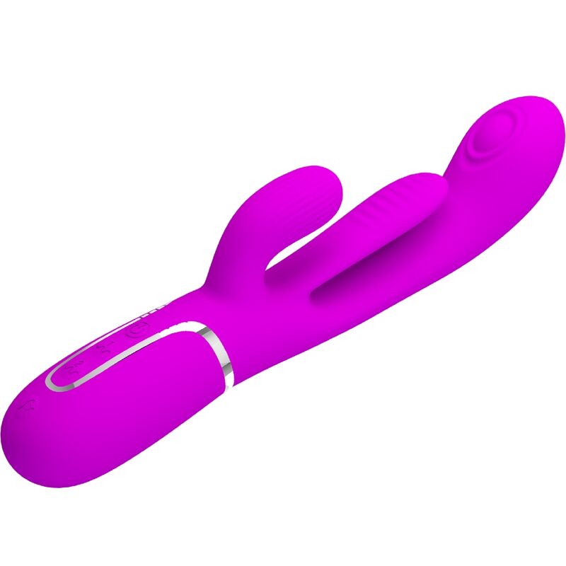 PRETTY LOVE FLIRTATION Shania Triple Rabbit Vibrateur Multifonction Rose — vue alternative