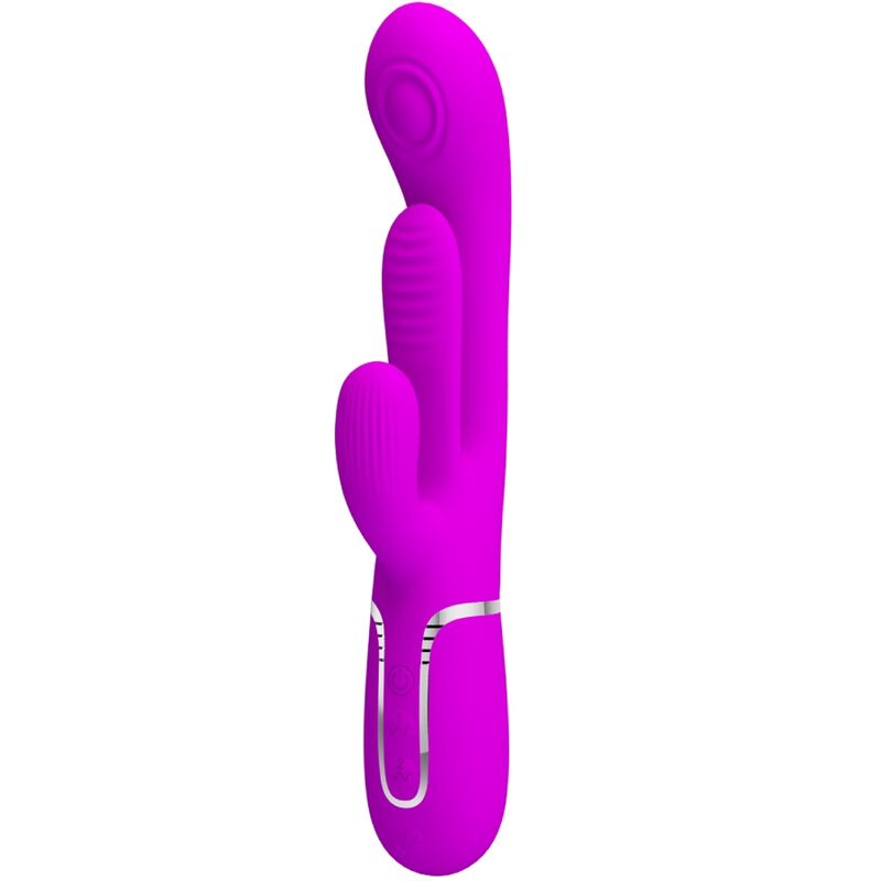 PRETTY LOVE FLIRTATION Shania Triple Rabbit Vibrateur Multifonction Rose - Aura Intime