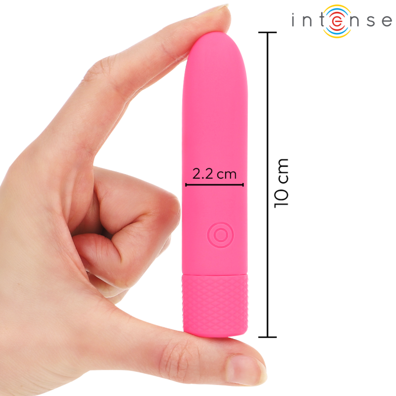 INTENSE FUN TOYS Symone Bullet Vibrant Rechargeable Usb 8 Vibrations Rose ... — vue arrière