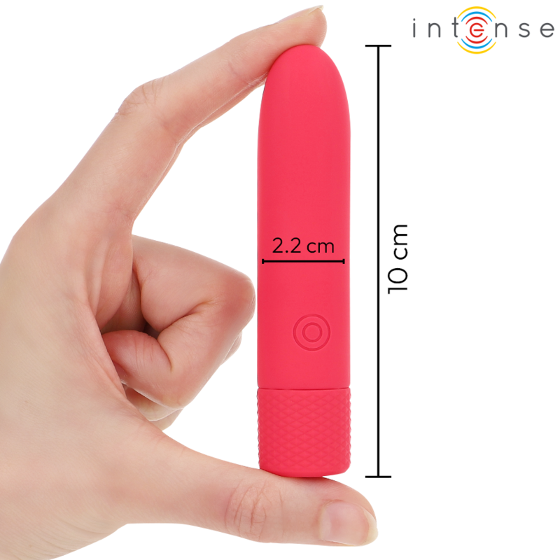 INTENSE FUN TOYS Symone Bullet Vibrant Rechargeable Usb 8 Vibrations Rouge... — vue arrière