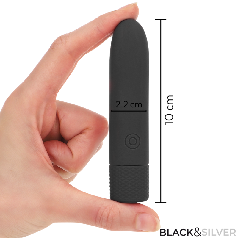 BLACK&SILVER Geri Bullet Vibrant Rechargeable Usb 8 Vibrations Noir 10... — accessoires inclus