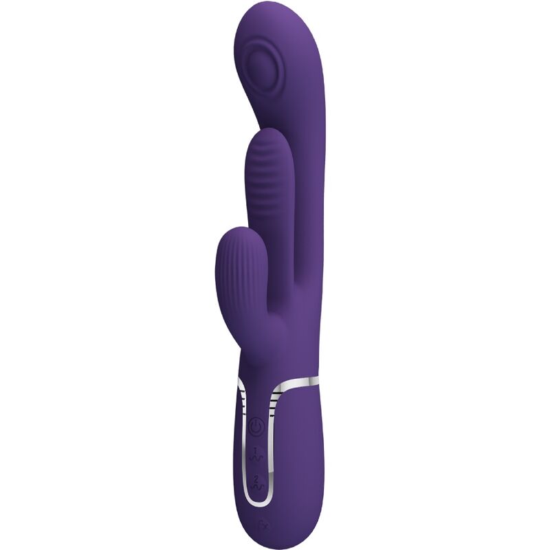 PRETTY LOVE Shania Triple Rabbit Vibrateur Multifonction Violet - Aura Intime