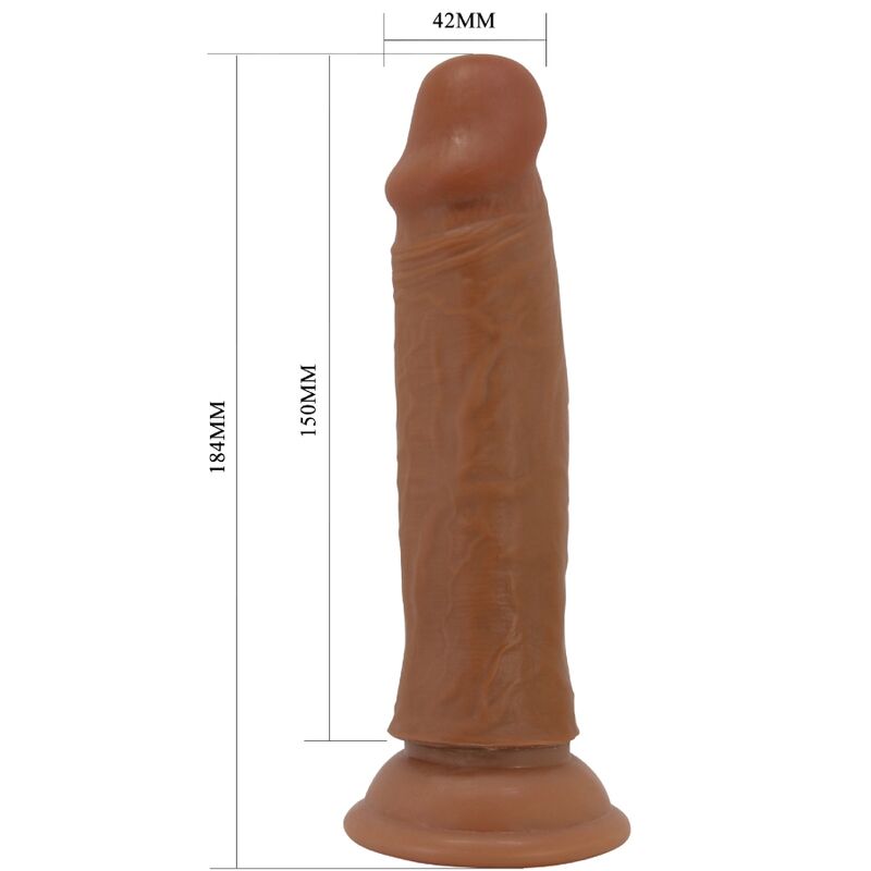PRETTY LOVE GODE RÉALISTE QUENTIN 18 CM MARRON — accessoires inclus