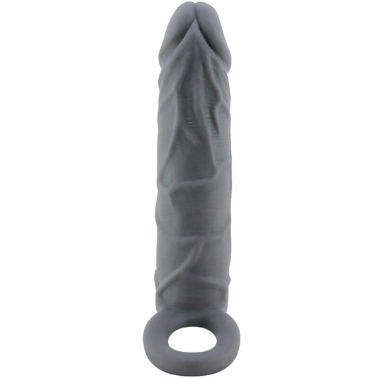 PRETTY LOVE - Realistic Dark Grey Skin Penis Sleeve