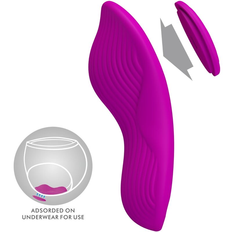 PRETTY LOVE PARTY UP Romario Stimulateur Clitoris À Lay-On Télécommande Rose — accessoires inclus
