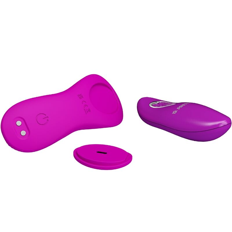 PRETTY LOVE PARTY UP Romario Stimulateur Clitoris À Lay-On Télécommande Rose — vue arrière