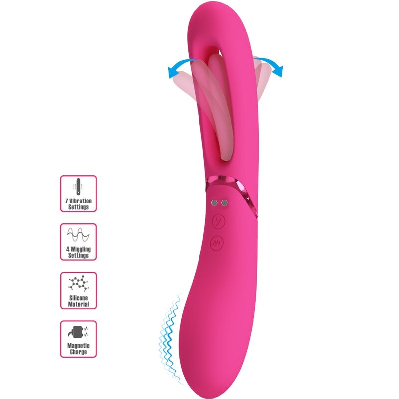 ROMANCE Vibrateur Point G Lexie 7 Vibrations Rose - Aura Intime