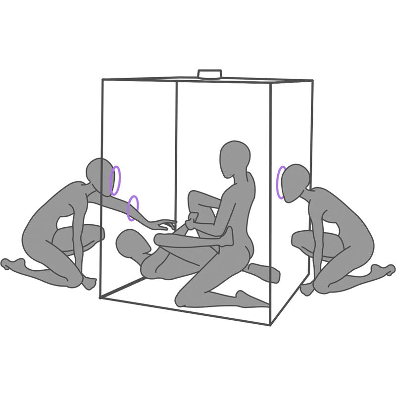 SECRET DOME Kink Club Cabine Scandale Purple — vue arrière