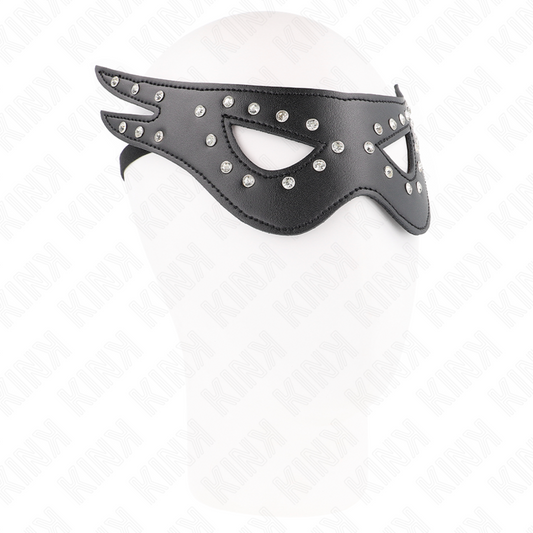 KINK MASKED ALLURE Masque Sexy Cuirette Modèle 2 27 X 13 Cm - Aura Intime