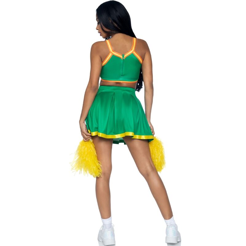 LEG AVENUE COSTUMES Costume Pom-Pom Girls Vert S/M — vue détaillée
