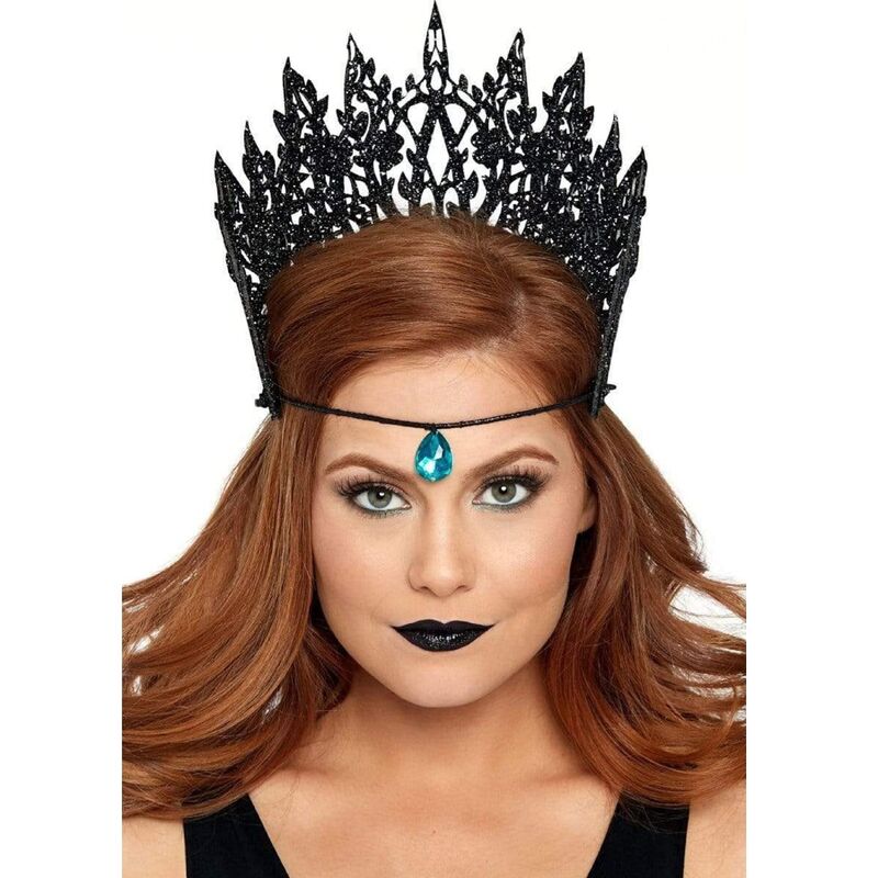 LEG AVENUE ACCESSORIES Couronne Paillettes Bijoux Noir - Aura Intime