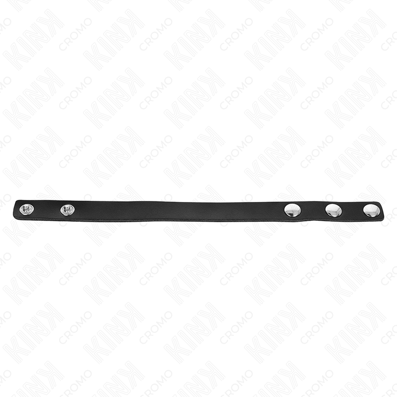 KINK RING POWER Anneau Pénis Cuir Fermeture À Pression 21,5 X 1,5 Cm — vue arrière