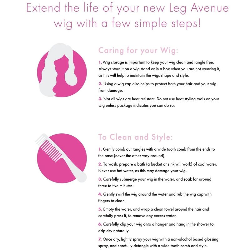 LEG AVENUE ACCESSORIES Perruque Bob Fluorescente Vert Fluo — vue alternative