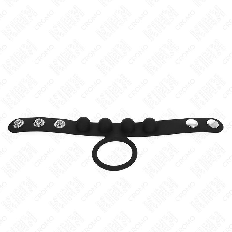 KINK RING POWER Anneau Pénis Cuir 3,5 Cm Fermeture À Pression 23 X 2 Cm — vue alternative