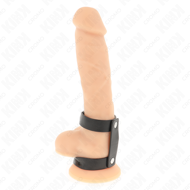 KINK RING POWER Anneau Pénis Double Cuir Réglable — vue détaillée