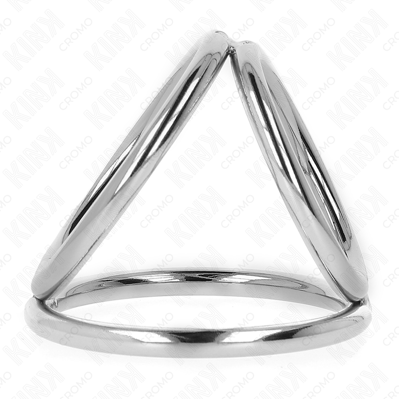 KINK RING POWER Anneau Pénis Métal Triple Chrome 3,8 Cm À 5 Cm Modèle 2 — vue arrière