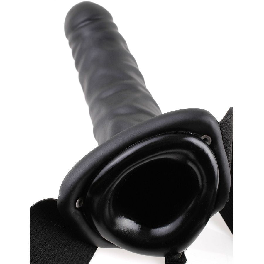FETISH FANTASY SERIES 19 CM VIBRANT CREUX STRAP-ON NOIR — vue arrière