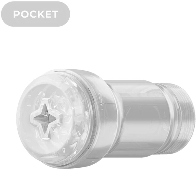 KIIROO FEEL POCKET STROKER CRISTAL PAR KIIROO TRANSPARENT - Aura Intime