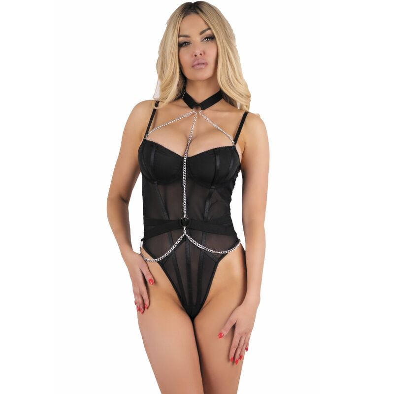 LIVCO CORSETTI BODIES Rubika Lc Xg079 Body Ras Cou Noir Xl - Aura Intime