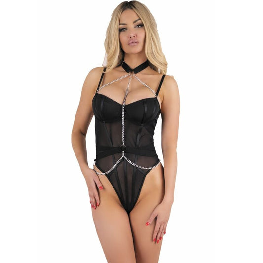 LIVCO CORSETTI BODIES Rubika Lc Xg079 Body Ras Cou Noir Xl - Aura Intime