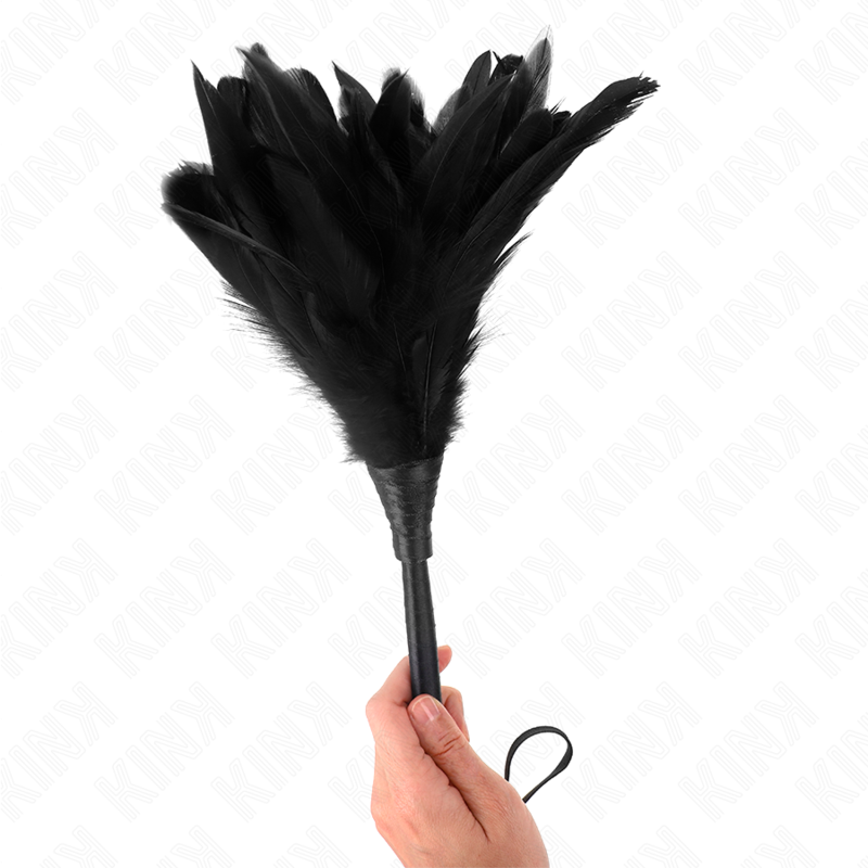KINK IMPACT & TOUCH Plumes Poulet Tickle Forme Corne Noire 36 Cm — vue alternative