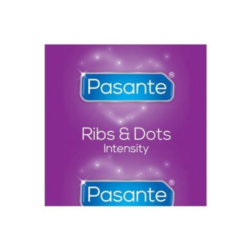 PASANTE Préservatifs Intensité Ribs & Dots 144 Unités — vue détaillée