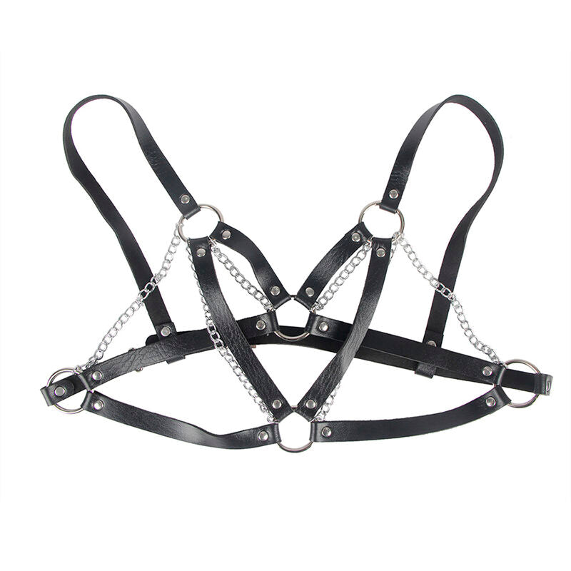 SUBBLIME FETISH 953713 Ceinture Punk Bondage Boucle Métal Noire Taille Un... — vue arrière