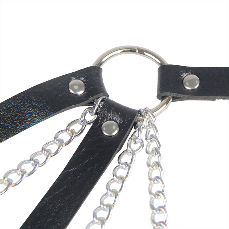 SUBBLIME FETISH 953713 Ceinture Punk Bondage Boucle Métal Noire Taille Un... — accessoires inclus