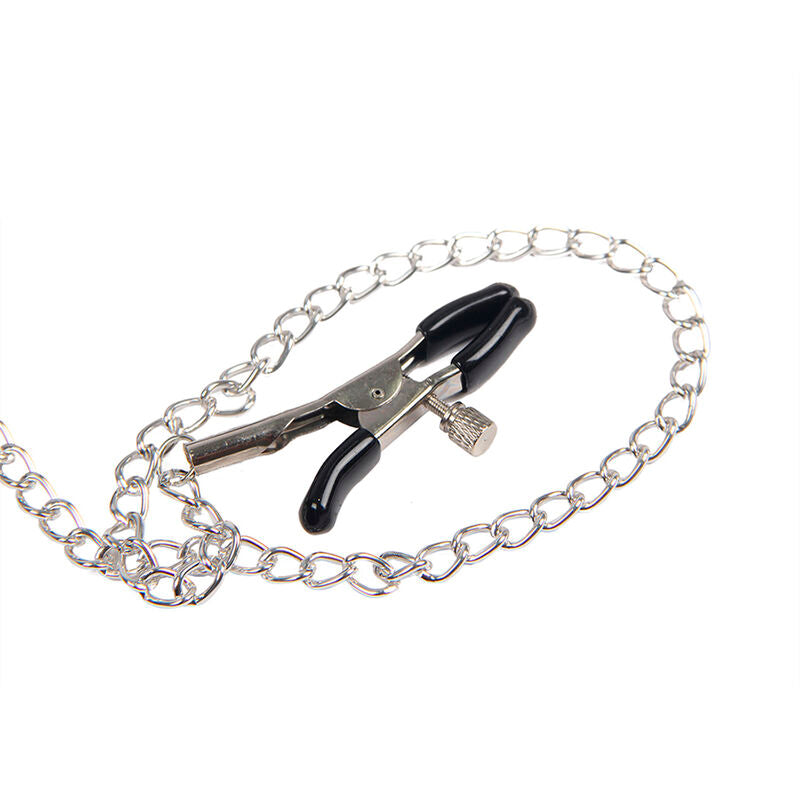 SUBBLIME FETISH 953720 Pinces À Seins Cuir Bondage Noires Taille Unique — vue détaillée