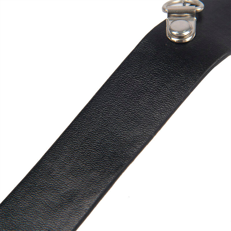 SUBBLIME FETISH 953720 Pinces À Seins Cuir Bondage Noires Taille Unique — accessoires inclus