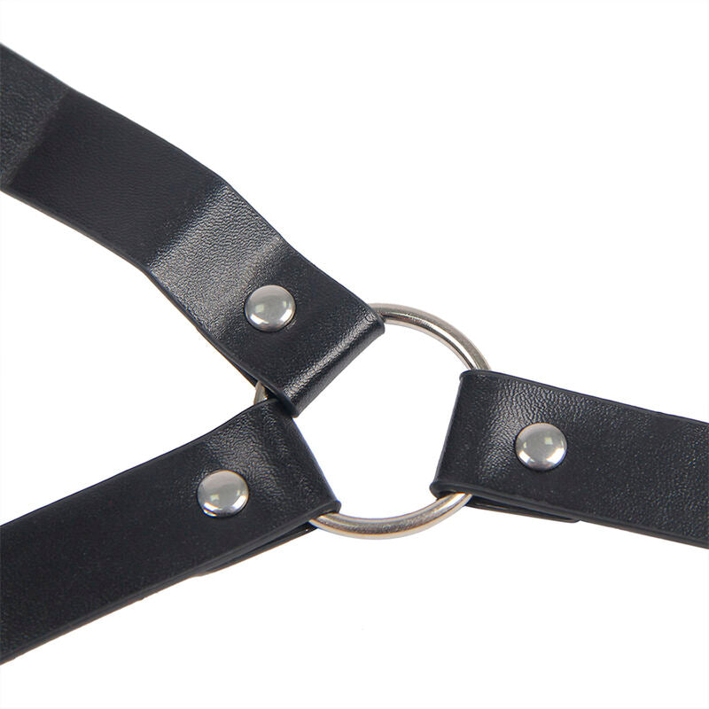 SUBBLIME FETISH 953720 Pinces À Seins Cuir Bondage Noires Taille Unique — vue alternative