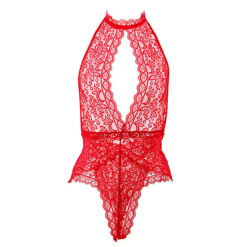 SUBBLIME BODYSTOCKINGS 953874 Body Coupe Ouverte Rouge S/M — vue arrière
