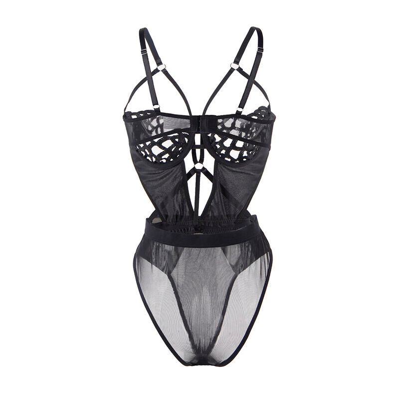 SUBBLIME BODYSTOCKINGS 954055 Body Sexy Dentelle Noir S/M — vue arrière
