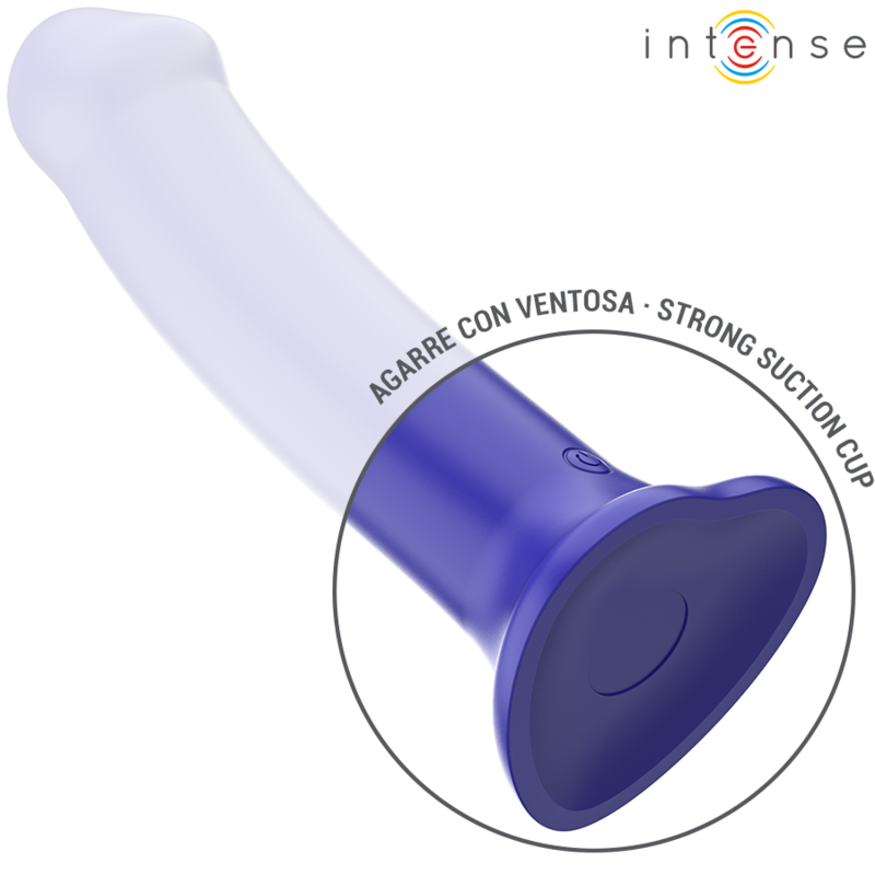 INTENSE REMOTE CONTROL Victoria Vibrateur Ventouse 10 Vibrations Bleu Foncé Télé... — vue arrière