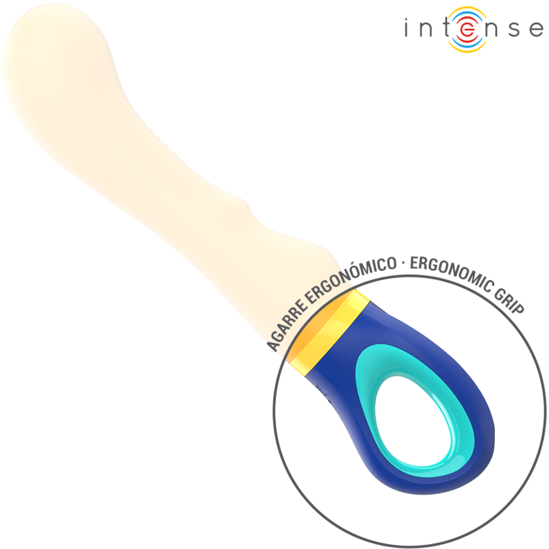 INTENSE HIGH TECH Vibrateur Point G Jaune Shaggy — vue arrière
