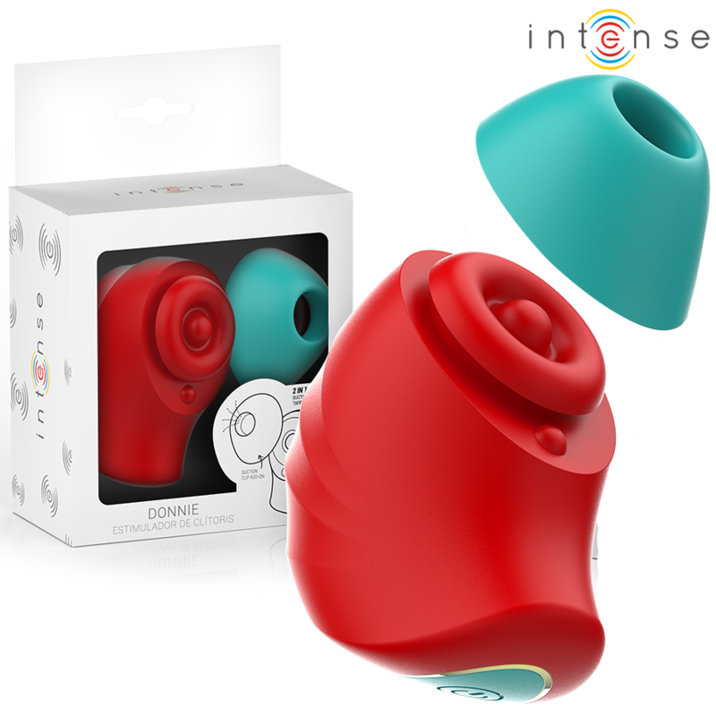 INTENSE HIGH TECH Donnie Stimulateur Clitoridien Rouge/Vert - Aura Intime