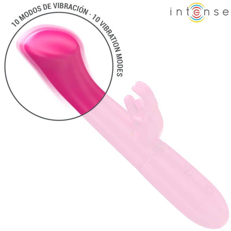 INTENSE HIGH TECH Julieta Vibrateur Rabbit 18,6 Cm 10 Vibrations Rose — vue alternative