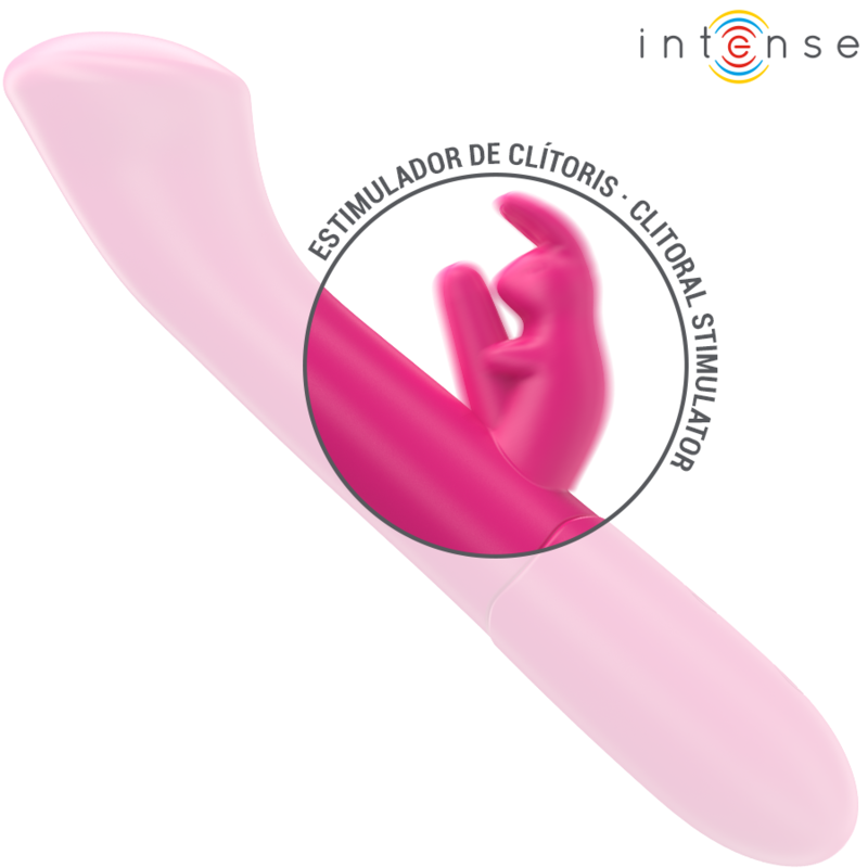 INTENSE HIGH TECH Julieta Vibrateur Rabbit 18,6 Cm 10 Vibrations Rose — accessoires inclus