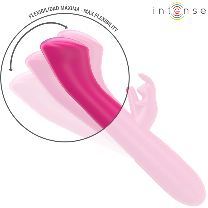 INTENSE HIGH TECH Julieta Vibrateur Rabbit 18,6 Cm 10 Vibrations Rose — vue arrière