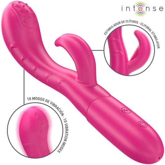 INTENSE HIGH TECH Amara Vibrateur Langue Stimulante 10 Vibrations Rose - Aura Intime