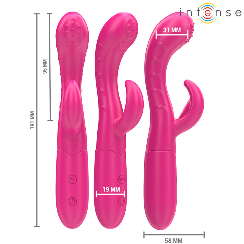 INTENSE HIGH TECH Amara Vibrateur Langue Stimulante 10 Vibrations Rose — vue détaillée