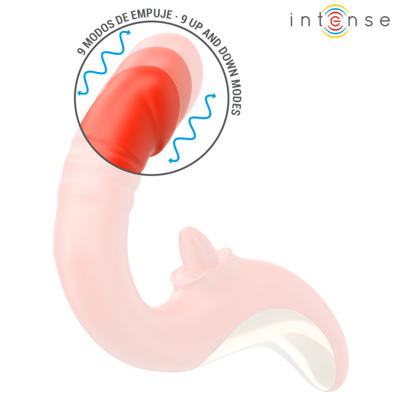 INTENSE HIGH TECH Vibrateur Stimulateur Paulina Forme U Rouge — vue arrière