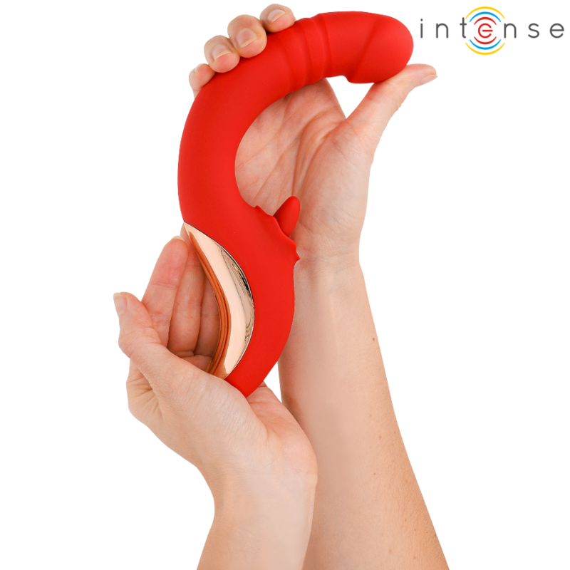 INTENSE HIGH TECH Vibrateur Stimulateur Paulina Forme U Rouge — vue détaillée