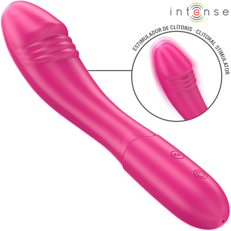 INTENSE HIGH TECH Belinda Vibrateur 19 Cm Flexible 10 Vibrations Rose - Aura Intime