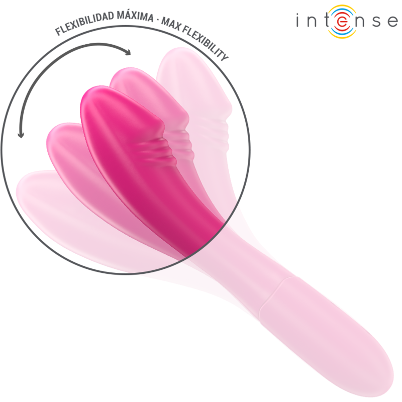 INTENSE HIGH TECH Belinda Vibrateur 19 Cm Flexible 10 Vibrations Rose — vue arrière